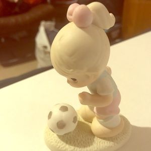 Precious Moments Girl Soccer Player Figurine
